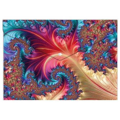 Koperta na zatrzask Panta A5 Fractal